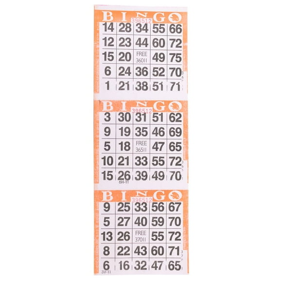 Disposable Bingo Cards