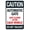Warning Sign 1, variant on Caution Automatic Gate Opener Please Do Not Push Pull Sign, 8"x12" Vintage Warning Metal Decor, Wall Art for Home Farm Bar Coffee Shop Club