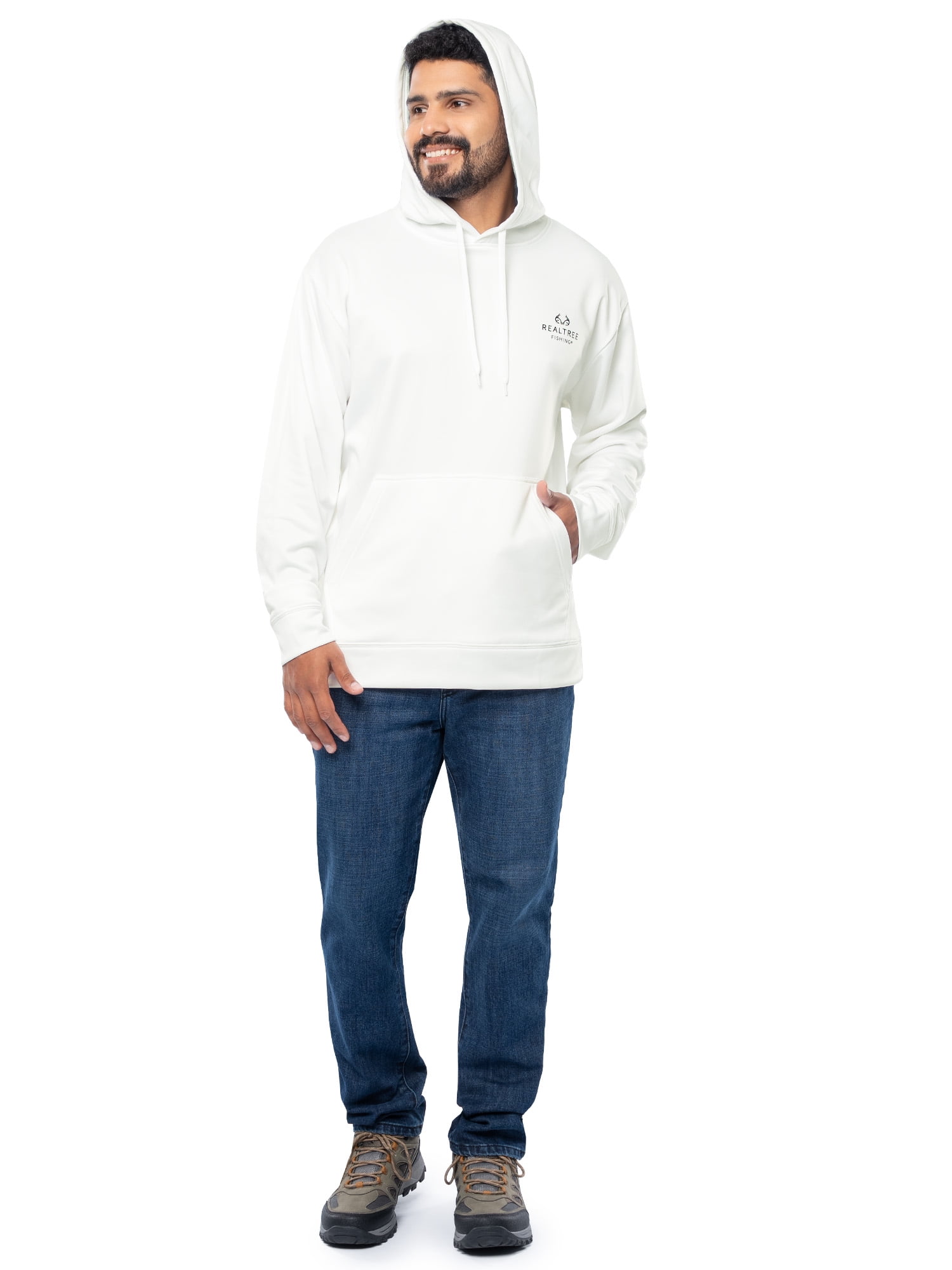 Realtree Fishing Men's Logo Performance Hoodie, Size S-4XL