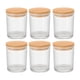 thumbnail image 1 of 6 frascos de vidrio para hacer velas, 220 ml, para regalo, almacenamiento de alimentos, recipiente transparente de muestra de 7 con tapas de A, 1 of 8