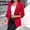 Red, variant on Womens Blazer 2024 Fall Bussiness Casual Long Sleeve Button Open Front Suit Jackets Work Clothes Khaki XXL