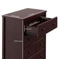 thumbnail image 6 of Storkcraft Alpine 4 Drawer Modern Vertical Dresser Espresso, 6 of 6