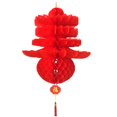 thumbnail image 4 of Spring Festival Lantern Paper 2PCS Foldable Red Lantern Hanging Lantern for Home, 4 of 6