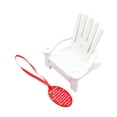 thumbnail image 4 of lionlar Miniature Rocking Chair Festive Scenes Hanging Ornament Photo Props Ornament White, 4 of 9