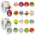thumbnail image 1 of 1000 stickers/2 rolled birthday happy stickers, 1 of 7