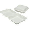 thumbnail image 2 of 7350016646907, Clamshell Hinged Lid ToGo Food Containers, 9x9x3, 200/BX, 2 of 2