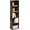 Amber Pine, variant on QW LUDER Book Shelf, 5-Tier Bookshelf, Bookcase with Open Shelves, 9.4 x 15.8 x 52, Easy Assembly, for Living Room, Bedroom, Home Office, White