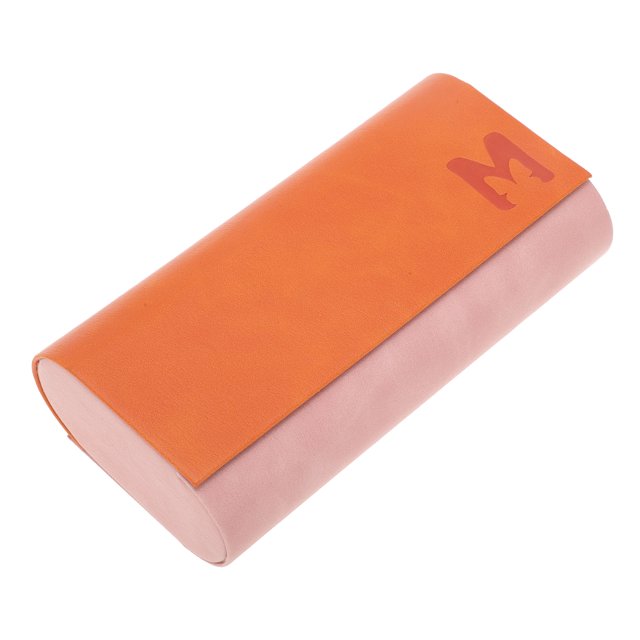 Estuche para gafas portátil Unique Bargains 1 Pc 6.34"x3.31"x1.77" Naranja Rosa