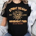 thumbnail image 2 of Spooky Island Est 2002 Amusement Park Skull Halloween Funny T-Shirt, Men's And Women's Graphic Tee 100% Cotton by TBun, Full Sizes S-5XL, 2 of 4