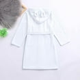 thumbnail image 3 of Serviette à Capuchon pour Bébé, Garçons et Filles Tout-Petits, Peignoirs en Flanelle Unis à Capuchon, Serviette, Robe de Nuit, Vêtement de Nuit, 3 of 9