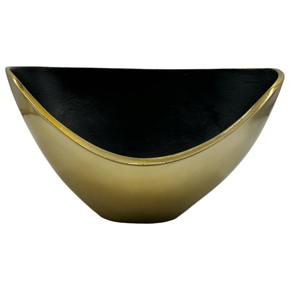 Bergamo Art Decorative Handmade Aluminum Modern Bowl in Gold