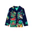 thumbnail image 2 of Ninja Turtles Boys Long Sleeve Coat and Pant Pajama Set, 2-Piece, Sizes 4-12, 2 of 3