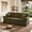 Olive, variant on Aitjunz 87.6" Sofa Couch, 3 Seater Sofa for Living Room, Upholstered Deep Seat Couch with Round Arms, Removable Skirted Cover and Toss Pillows, Old Rosa