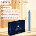 thumbnail image 2 of 24 Pack Silver Spell Chime Candles \u2013 Premium Mini Unscented Taper Candles for Rituals, Prayer, Birthdays, Meditation, Altar, Spells, Chime Candles - 4 Inch Tall - Ideal for Witches, 2 of 7