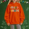 thumbnail image 2 of Chenglor Back To School Hoodie for Girls Girls Sweatshirts 100 Days Of School Sweater Kids Girls Clothes Size 6 Children's Fashion Clothes (7-8 Years Orange), 2 of 4
