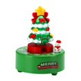 thumbnail image 2 of Green Christmas Tree Music Box 360 Rotation Merry Christmas Decorative Toy Xmas Musical Box for Party Indoor Table Decoration With Light, 2 of 8