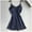 Dark Blue, variant on Kiplyki New Arrivals Sleepwear for Women Fashion Lace Sling Vest Hollow Floral See-Through Ladies Nightdress Set