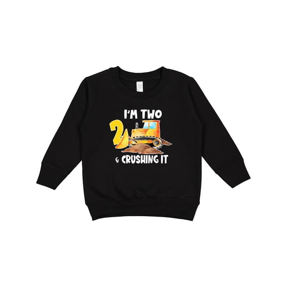 Inktastic I'm 2 and Crushing It Construction 2nd Birthday Toddler Sweatshirt