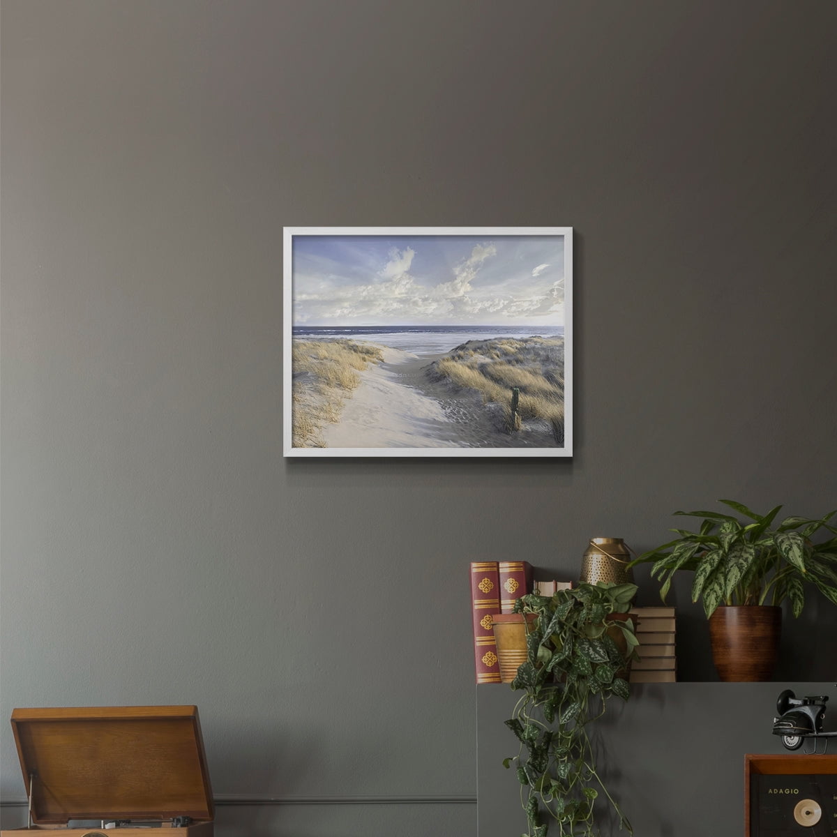 Aisle Marker by Mike Calascibetta - Restickable Framed Giclée Print
