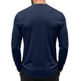thumbnail image 5 of Urbanix Men's Henley Shirts Fashion Long Sleeve Sport T-Shirts Slim Fit Henley Neck Running Clothes Outdoor Workout Wear with Pocket, 5 of 5