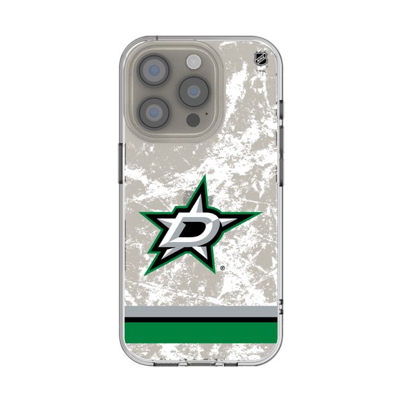 Dallas Stars iPhone Stripe Clear Ice Case