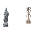 thumbnail image 1 of Figura De Guan Yin, Buda Femenino, Escultura, Adorno Para Estantería, Armario, Escritorio, Estatua De Amantes Besándose, Colección De Arte, Regalo De Aniversario, Decoración De Mesa, 1 of 8