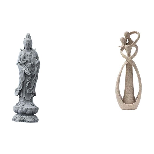 Figura De Guan Yin, Buda Femenino, Escultura, Adorno Para Estantería, Armario, Escritorio, Estatua De Amantes Besándose, Colección De Arte, Regalo De Aniversario, Decoración De Mesa