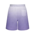 thumbnail image 4 of Hurxie Men's 4-Way Stretch Swim Trunks Quick Dry Board Shorts Beach Swimwear Bathing Suit Purple,M, 4 of 7