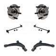 thumbnail image 1 of Transit Auto Front Hub Bearing Assembly Suspension Lower Control Arm with Ball Joint and Sway Bar Stabilizer Link Kit for Car 2011-2017 Honda Odyssey - Left Right Side (Driver Passenger) K77-102313, 1 of 11