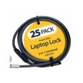 thumbnail image 3 of StarTech.com 25-Pack Universal Laptop Lock 6.6ft, Keyed Alike Locking Cable, Security Cable, Compatible w/Noble Wedge/Nano/K-Slot, Anti-Theft Cut-Resistant Cable - TAA - Security cable lock - black, silver - 6.6 ft (pack of 25), 3 of 13