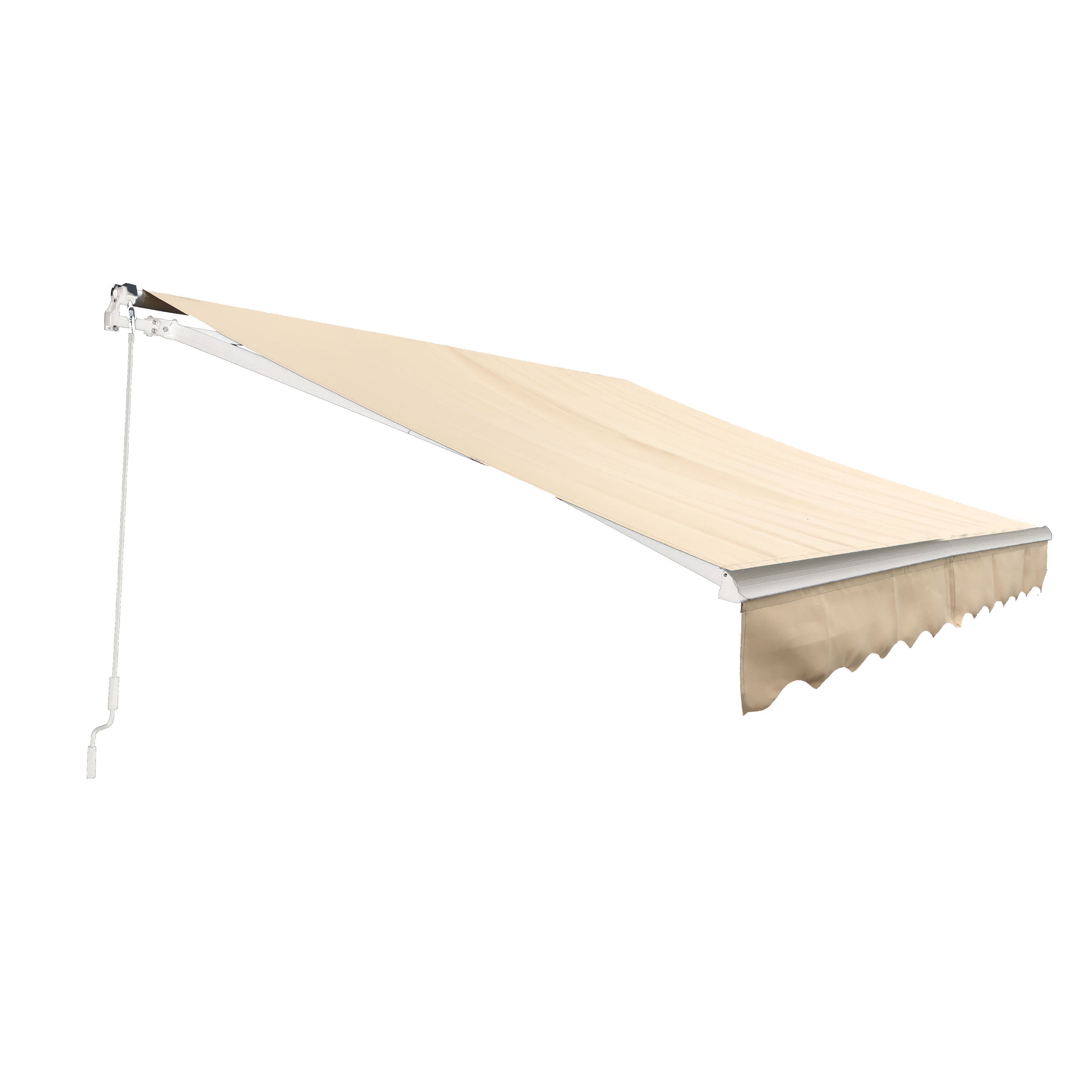 ALEKO 16' x 10' Retractable Patio Awning, Beige Color - Walmart.com