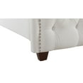 Marcella Tufted Wingback Queen Bed Bright White