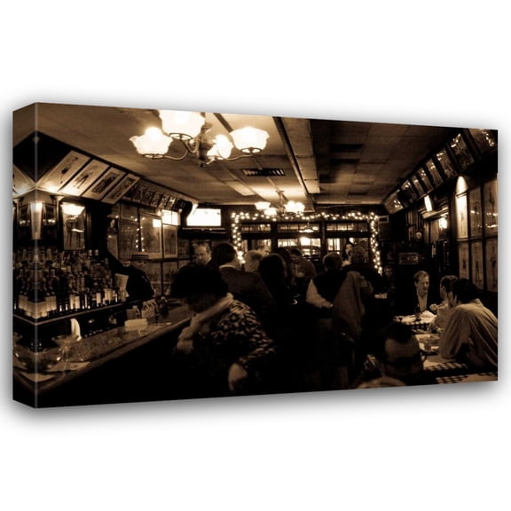 Erin Berzel 18x13 Gallery Wrapped Canvas Wall Art Titled - NYC Piano Bar I
