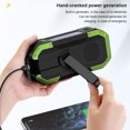thumbnail image 4 of ZheElen Radio à Manivelle Randonnée Sac à Dos USB Rechargeable Lampe de Poche IPX5 Étanche Chargeur de Téléphone Compatible Bluetooth Banque d'Alimentation Rouge, 4 of 7