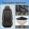 thumbnail image 7 of AOMSAZTO Full Set Seat Cover Fit for Toyota Prius 2001-2017 | Faux Leather Seat Covers Waterproof Car Seat Covers Protector | Compatible with Airbag & Easy to Install (5 Seats, Golden Line), 7 of 7