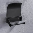 thumbnail image 1 of Acier Inoxydable Noir Rouleau de Toilette Perceuse Cintre Porte-Papier Tissu Distributeur Accessoires, 1 of 9