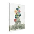thumbnail image 2 of Trademark Fine Art 'Floral Eiffel Tower' Canvas Art by Wild Apple Portfolio, 2 of 4