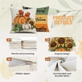 thumbnail image 3 of Fall Decor Pillow Covers 18x18 Set of 4 Thanksgiving Sunflower Pumpkin Farmhouse Decorations Outdoor Autumn Pillows Decorative Throw Cushion Case for Home Couch, 3 of 6