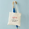 thumbnail image 6 of CafePress - Cello Definition Tote Bag - Unisex Canvas Tote Bag, Beige, 1-Piece, 6 of 8