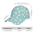 thumbnail image 3 of Yiaed Cartoon Teeth1 Print Cap Adjustable Size for Running Workouts and Outdoor Activities All Seasons, 3 of 5