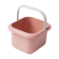 thumbnail image 4 of Baño de pies portátil con asa, bañera de hidromasaje para pies, masaje de pies, spa para pies Rosa, 4 of 9