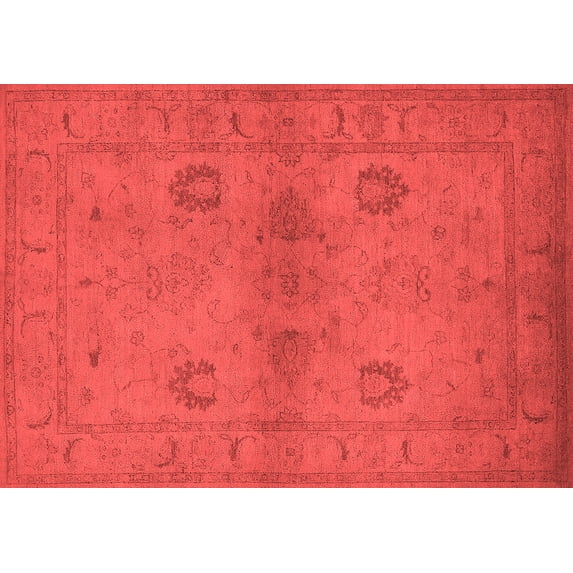 Ahgly Company Indoor Rectangle Oriental Red Industrial Area Rugs, 3' x 5'