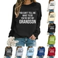 thumbnail image 6 of Oversize Women Long Sleeve Crewneck Sweatshirts Letter Printed Lightweight Loose Sweatshirts Blouse Top Ladies Fashion Sweaters Hooded Zip up Sweatshirt Jackets College Sweatshirts Women Embroide, 6 of 6