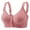 Pink, variant on Woman Floral Wirefree Bra Front Button Closeure Soft Cotton Bra for Mom Grandma Gift Bra Women Multipack Bra Sale