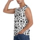 thumbnail image 3 of Balery Black Footprints Camisetas sin mangas para hombre, absorbe la humedad y protege contra el mal olor.-Small, 3 of 7
