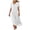 White, variant on vigerkar Womens Summer Maxi Dresses 2026 Trendy Short Sleeve Eyelet Long Flowy Dress Casual Loose Fit Beach Vacation Sundress (White, S)