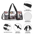 thumbnail image 4 of Fotbe Vintage Butterflies Bolsa Deportiva de Lona Plegable con Estampado, Bolsa de Gimnasio con Bolsillo Seco/Húmedo, Bolsa de Viaje Ultraligera de Gran Capacidad, 4 of 6
