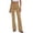 *Brown, variant on Women Elastic Mid Rise Flare Leg Bootcut Pants,Casual Slim Bell Bottom Trousers with Pocket Dark Gray,Women's Plus XL