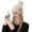Beige, variant on HNMKIU Winter Warm Knitted Scarf Hat Set Thermal Lined Outdoor Riding Ear Cold Weather Grey - One Size
