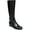 Black Leather, variant on Naturalizer Womens REID Wide Calf Zipper Knee-High Boots